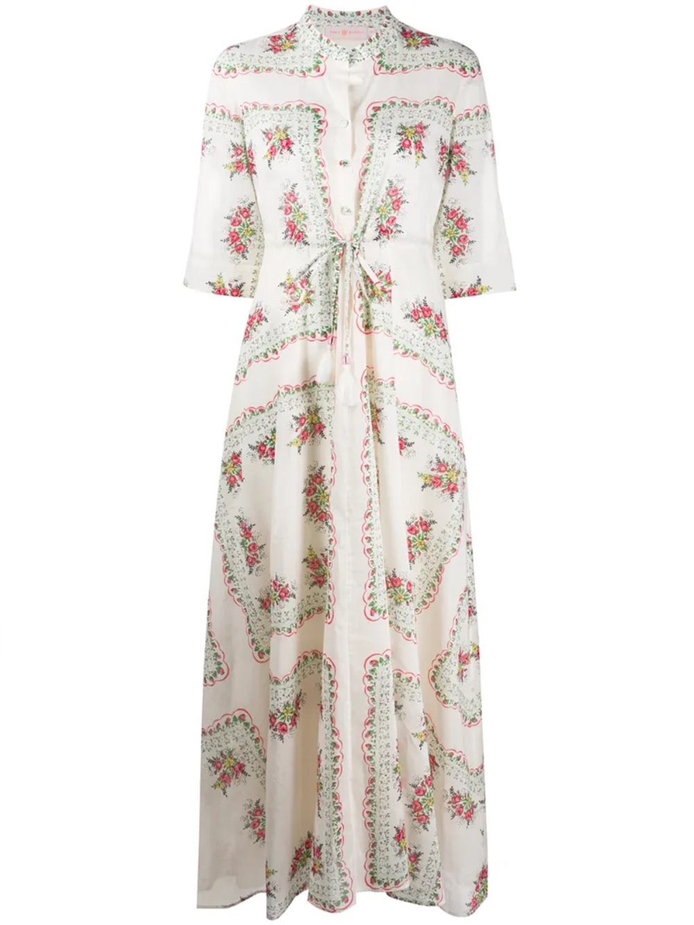 Tory Burch Paisley Cotton Voile Maxi Dress